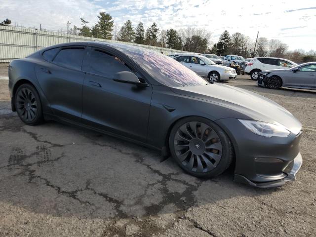 5YJSA1E50MF436712 - 2021 TESLA MODEL S BLACK photo 4