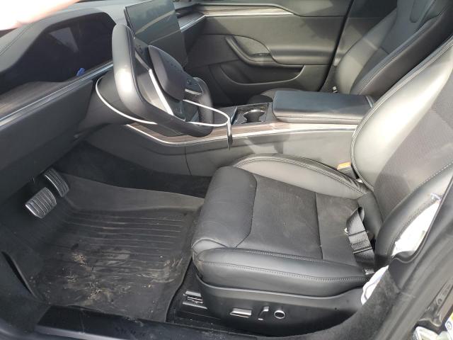 5YJSA1E50MF436712 - 2021 TESLA MODEL S BLACK photo 7