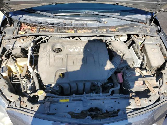 1NXBU4EEXAZ370502 - 2010 TOYOTA COROLLA BASE GRAY photo 11