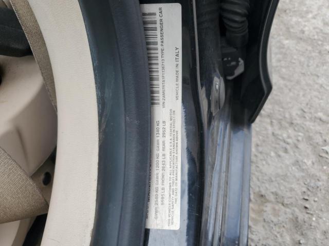 ZAM57RTA1F1136713 - 2015 MASERATI GHIBLI S შავი ფოტო 12