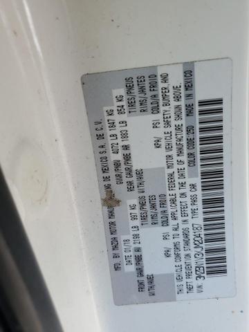3MZBN1V3XJM204187 - 2018 MAZDA 3 TOURING 白色 照片 13