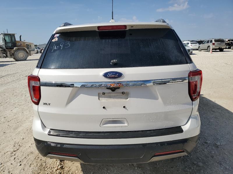 1FM5K7D80KGA59693 - 2019 FORD EXPLORER XLT Beyaz fotoğraf 6