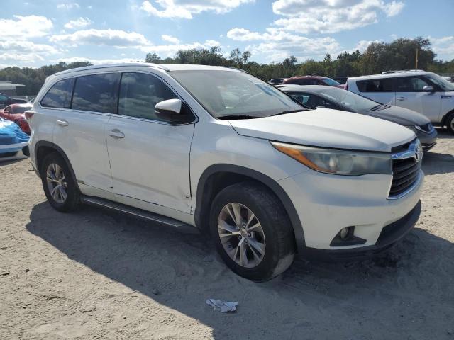 5TDKKRFH5FS063637 - 2015 TOYOTA HIGHLANDER XLE WHITE photo 4