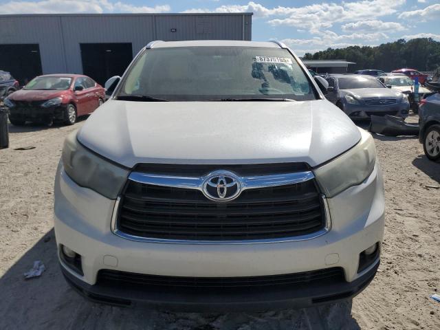 5TDKKRFH5FS063637 - 2015 TOYOTA HIGHLANDER XLE WHITE photo 5