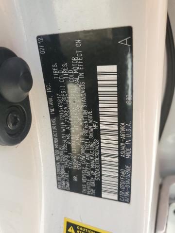 5TDZA3EH0CS024028 - 2012 TOYOTA HIGHLANDER BASE Սպիտակ լուսանկար 13