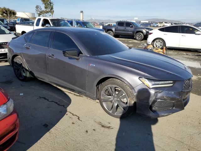 19UUB5F55MA015199 - 2021 ACURA TLX TECH A GRAY photo 4