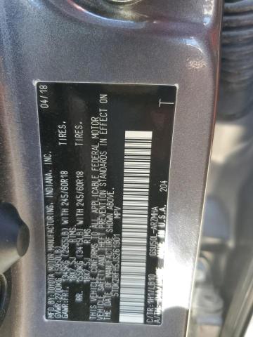 5TDKZRFH5JS261901 - 2018 TOYOTA HIGHLANDER SE GRAY photo 13