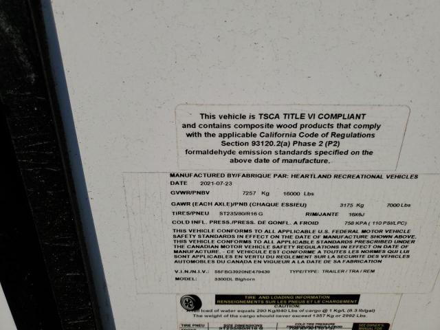 5SFBG3920NE479439 - 2022 CAMP BIGHORN 双色 照片 11