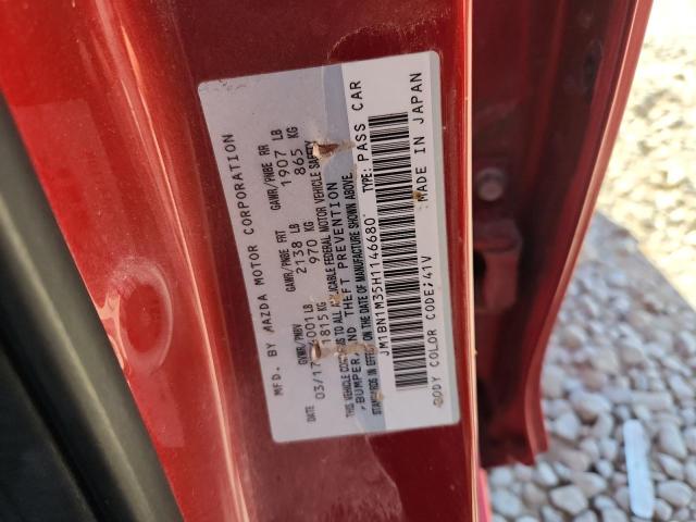 JM1BN1M35H1146680 - 2017 MAZDA 3 GRAND TOURING 红色 照片 12