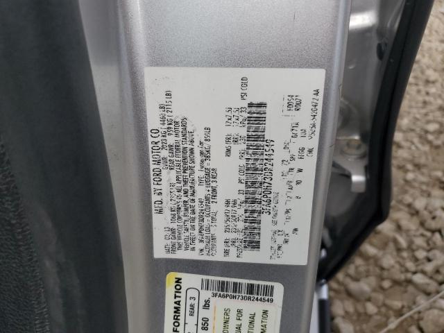 3FA6P0H73DR244549 - 2013 FORD FUSION SE Արծաթագույն լուսանկար 20