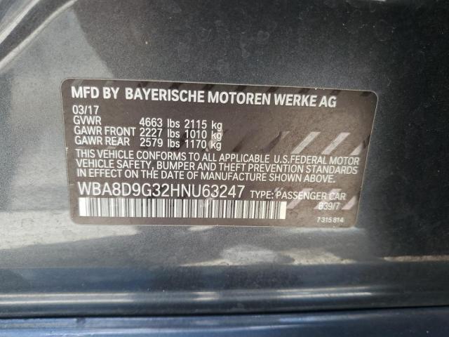 WBA8D9G32HNU63247 - 2017 BMW 330 XI 灰色 照片 12