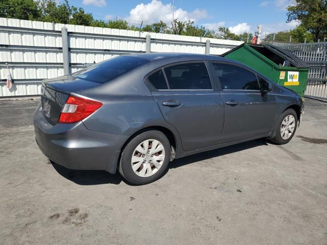 19XFB2F53CE065570 - 2012 HONDA CIVIC LX GRAY photo 3