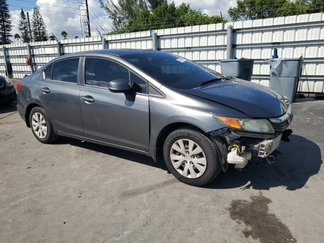 19XFB2F53CE065570 - 2012 HONDA CIVIC LX GRAY photo 4