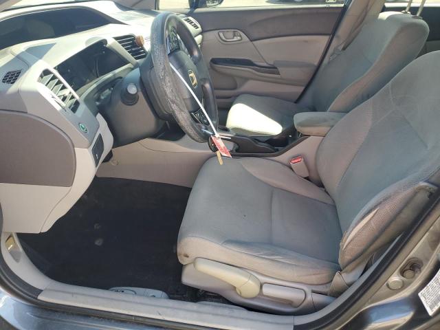 19XFB2F53CE065570 - 2012 HONDA CIVIC LX GRAY photo 7