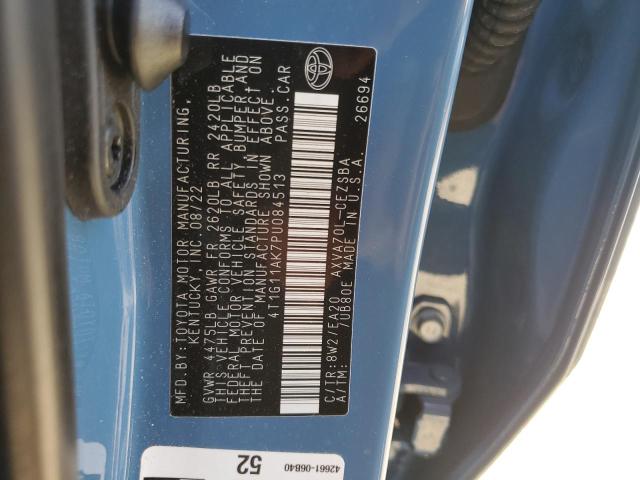 4T1G11AK7PU084513 - 2023 TOYOTA CAMRY SE NIGHT SHADE BLUE photo 13
