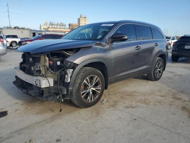 5TDKKRFH4GS159261 - 2016 TOYOTA HIGHLANDER XLE GRAY photo 1