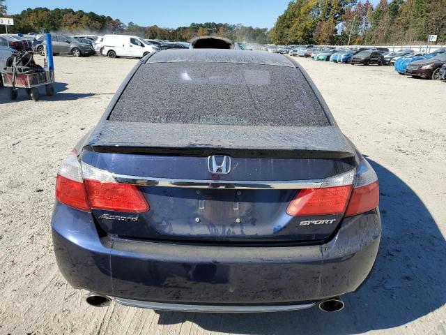 1HGCR2F53FA075832 - 2015 HONDA ACCORD SPORT BLUE photo 6