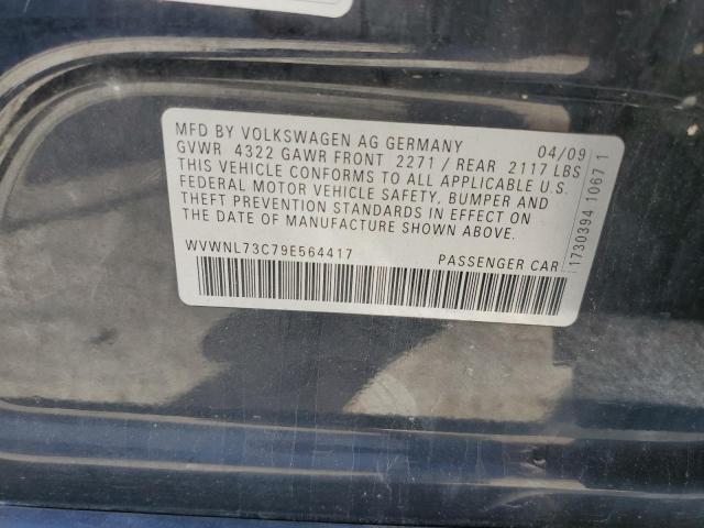 WVWNL73C79E564417 - 2009 VOLKSWAGEN CC SPORT Қара фото 12