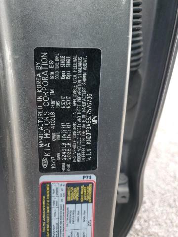 KNDJP3A55J7576736 - 2018 KIA SOUL + GRAY photo 13