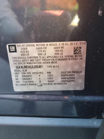 3GKALMEV6JL285481 - 2018 GMC TERRAIN SLE BLUE photo 14