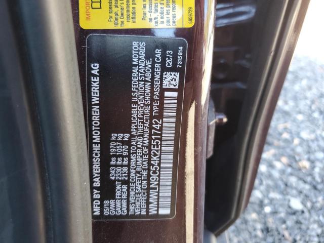 WMWLN9C54K2E51742 - 2019 MINI COOPER S CLUBMAN برغندي صورة 12