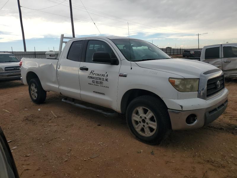 5TFSV54167X004100 - 2007 TOYOTA TUNDRA DOUBLE CAB SR5 WHITE photo 4