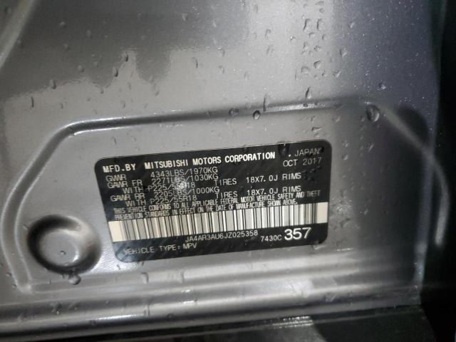 JA4AR3AU6JZ025358 - 2018 MITSUBISHI OUTLANDER ES GRAY photo 13