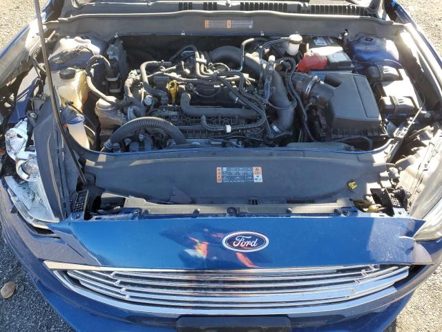 3FA6P0HD6JR265624 - 2018 FORD FUSION SE BLUE photo 11