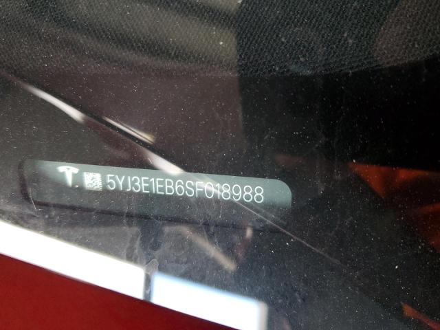 5YJ3E1EB6SF018988 - 2025 TESLA MODEL 3 红色 照片 12