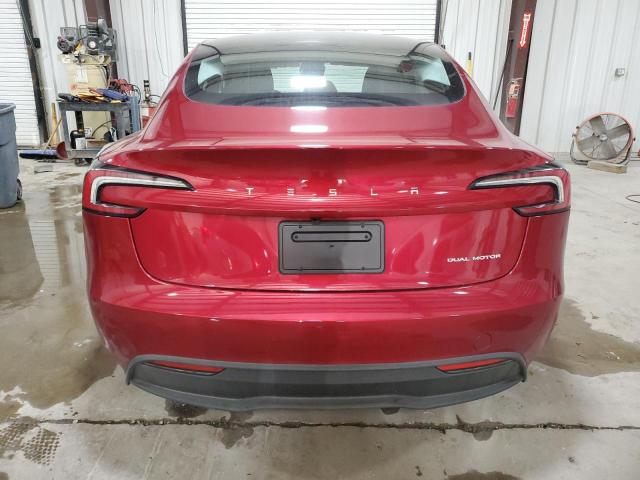 5YJ3E1EB6SF018988 - 2025 TESLA MODEL 3 红色 照片 6