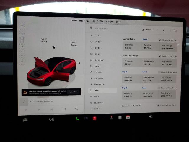 5YJ3E1EB6SF018988 - 2025 TESLA MODEL 3 红色 照片 9