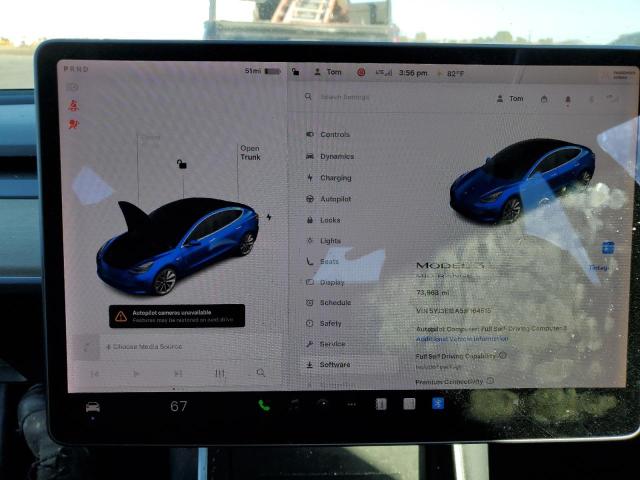 5YJ3E1EA5JF164515 - 2018 TESLA MODEL 3 ლურჯი ფოტო 9