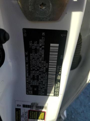 5TFBV54187X009475 - 2007 TOYOTA TUNDRA DOUBLE CAB SR5 WHITE photo 12