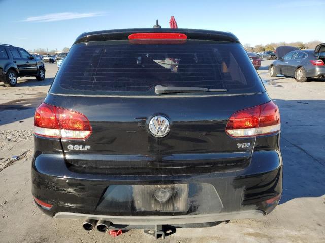WVWDM7AJ1CW302050 - 2012 VOLKSWAGEN GOLF BLACK photo 6
