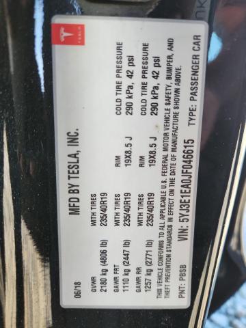 5YJ3E1EA0JF046615 - 2018 TESLA MODEL 3 Qara foto 12