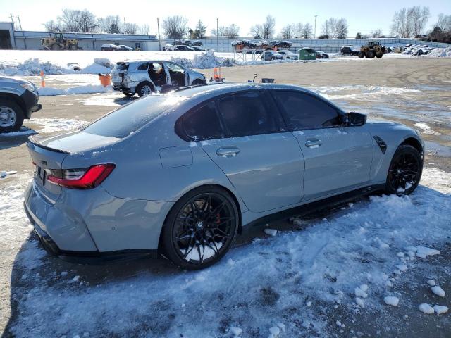 WBS33AY05MFK88897 - 2021 BMW M3 COMPETITION ნაცრისფერი ფოტო 3