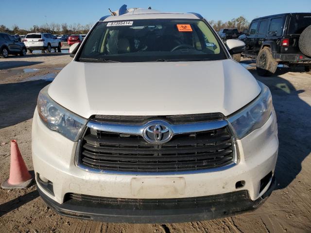 5TDKKRFH6FS053490 - 2015 TOYOTA HIGHLANDER XLE WHITE photo 5