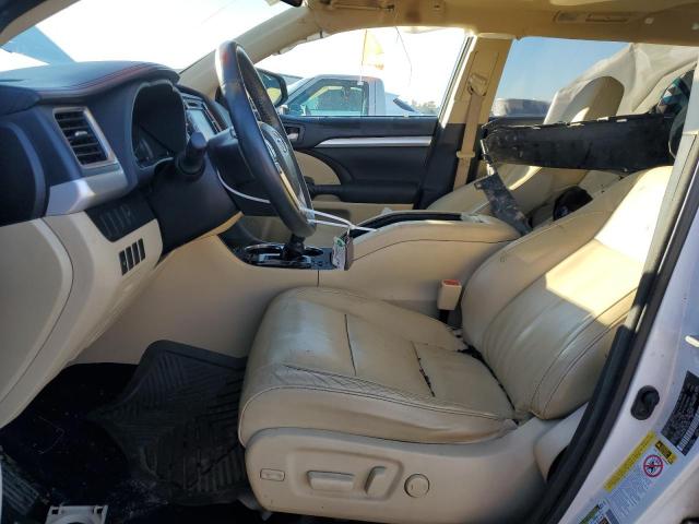 5TDKKRFH6FS053490 - 2015 TOYOTA HIGHLANDER XLE WHITE photo 7