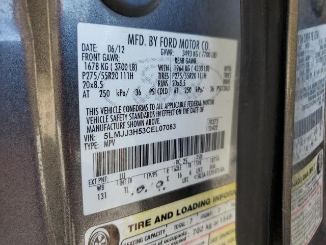 5LMJJ3H53CEL07083 - 2012 LINCOLN NAVIGATOR L BLACK photo 14