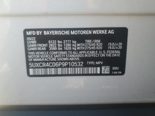 5UXCR4C06P9P10532 - 2023 BMW X5 SDRIVE 40I WHITE photo 13