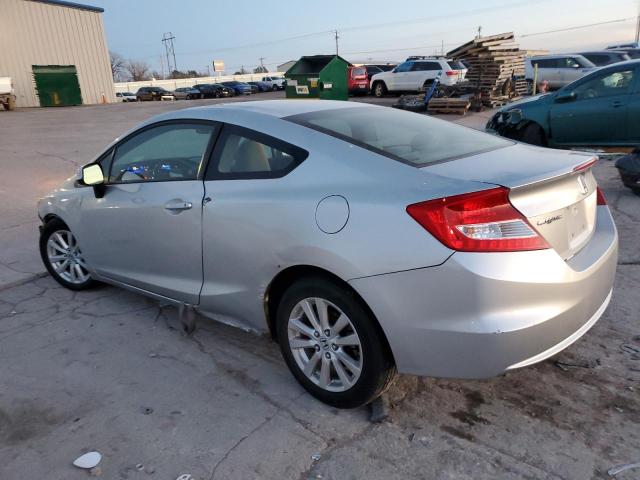 2HGFG3B09CH526536 - 2012 HONDA CIVIC EXL ვერცხლისფერი ფოტო 2