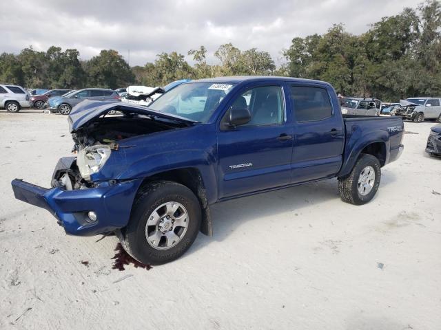 5TFJU4GN1EX052494 - 2014 TOYOTA TACOMA DOUBLE CAB PRERUNNER BLUE photo 1