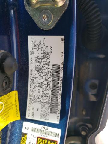 5TFJU4GN1EX052494 - 2014 TOYOTA TACOMA DOUBLE CAB PRERUNNER BLUE photo 13