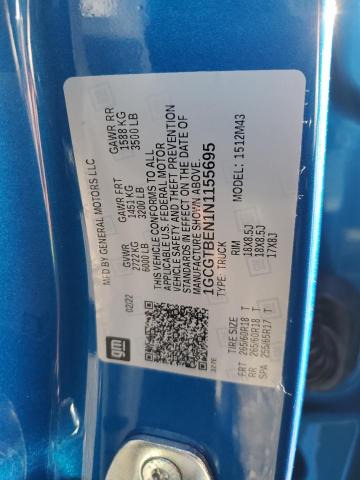 1GCGTBEN1N1155695 - 2022 CHEVROLET COLORADO BLUE photo 12