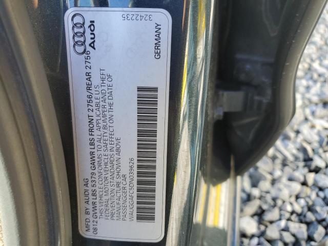 WAUGGAFC5DN039626 - 2013 AUDI A6 PREMIUM PLUS Gri fotoğraf 12