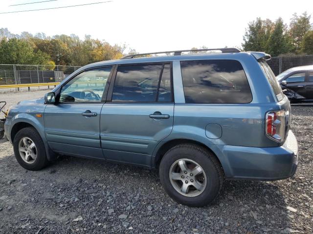5FNYF18747B024371 - 2007 HONDA PILOT EXL Կապույտ լուսանկար 2