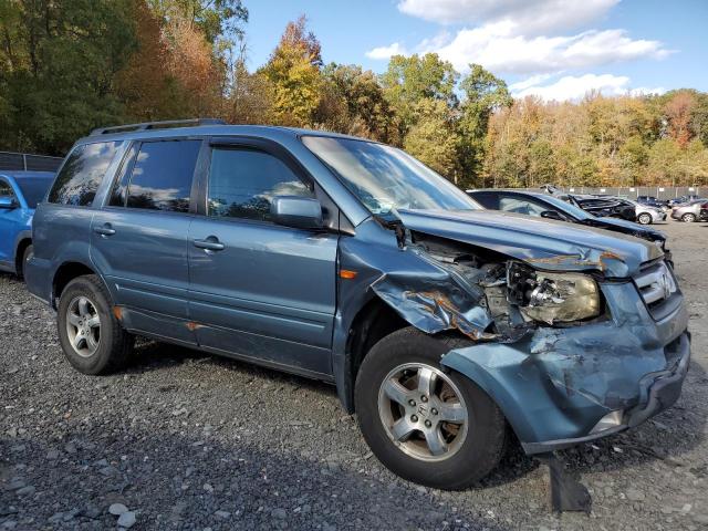 5FNYF18747B024371 - 2007 HONDA PILOT EXL Կապույտ լուսանկար 4