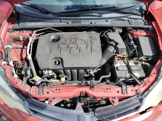 2T1BURHE0FC370171 - 2015 TOYOTA COROLLA L RED photo 11