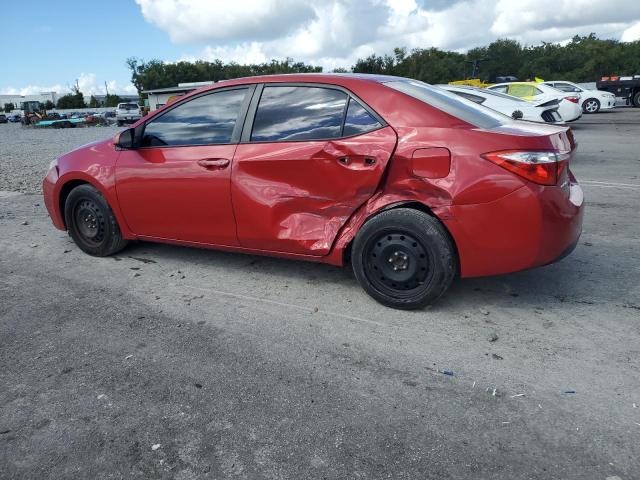 2T1BURHE0FC370171 - 2015 TOYOTA COROLLA L RED photo 2