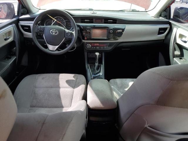 2T1BURHE0FC370171 - 2015 TOYOTA COROLLA L RED photo 8